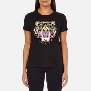 NEW Kenzo Tiger Graphic Tee T-Shirt, black, size small